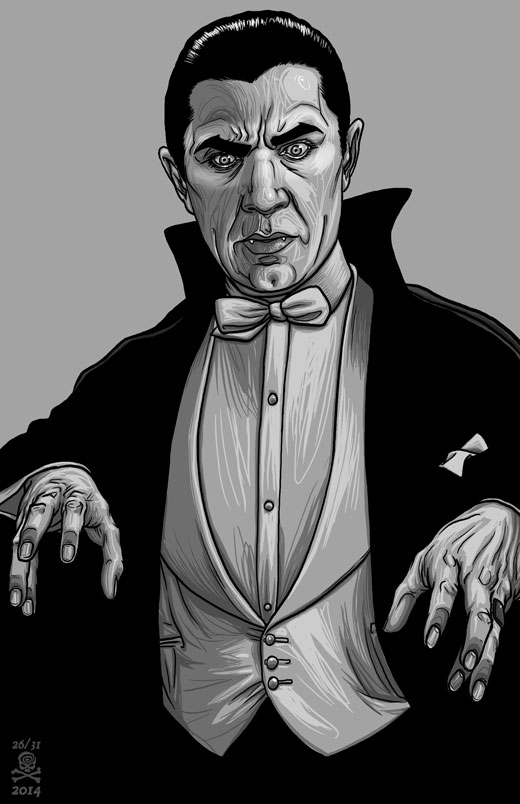 31 Days of Halloween 2014 26 of 31 Count Dracula Art