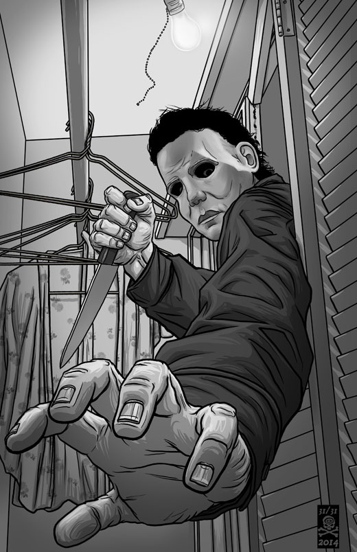 halloween michael myers movie horror film art