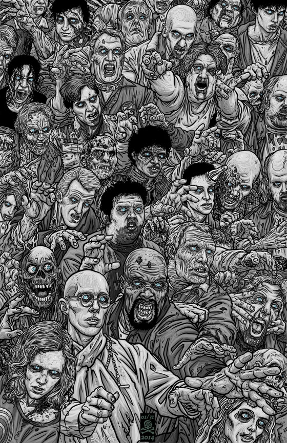 31 Days of Halloween 2014: 1 of 31 Undead Horde art